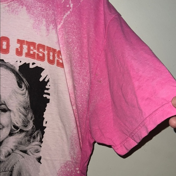 Pink Dolly Parton Graphic Tee - Short Sleeve - Picture 2 of 5